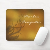 Fall-Blumenreben/Blätter kundengerechtes Mousepad (Mit Mouse)