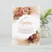 Fall Blumentaufen Einladung (Stehend Vorderseite)