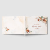 Fall BlumenTerracota Wasserfarbe Kinderdusche Gästebuch (Voll)