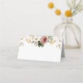 Fall Blush & Gold Brautparty Platzkarte (Vorderseite)