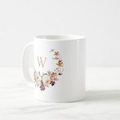 Fall Bluterguss mit einer beliebigen Monogramm Kaffeetasse (Vorderseite Links)