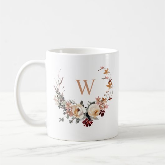 Fall Bluterguss mit einer beliebigen Monogramm Kaffeetasse (Links)