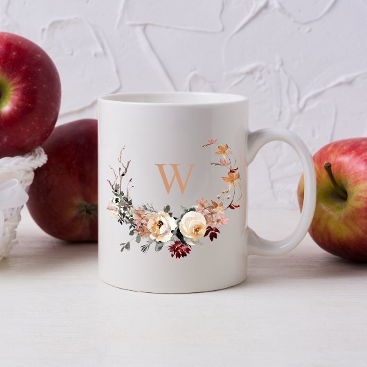 Fall Bluterguss mit einer beliebigen Monogramm Kaffeetasse