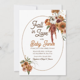 Fall Boho Babydusche Einladung