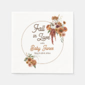 Fall Boho Babydusche Napkins Serviette (Vorderseite)
