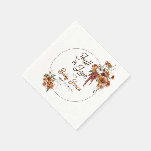 Fall Boho Babydusche Napkins Serviette (Ecke)