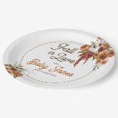 Fall Boho Babydusche Teller (Schrägansicht)