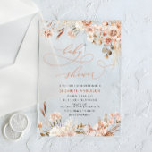 Fall Boho Bläschen neutrale Babydusche Acryleinladungen