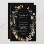 Fall Boho Brautparty Einladung (Vorne/Hinten)