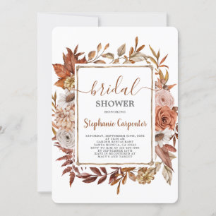 Fall Boho Bridal Dusche Einladung