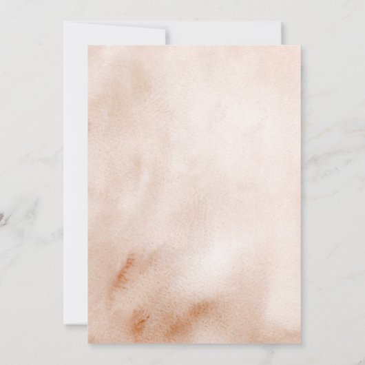 Fall Boho Coquette Pumpkin Teezeremonie Party Brau Einladung (Rückseite)