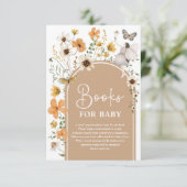 Fall Boho Fairy Wildblume Books for Baby Shooting Begleitkarte (Stehend Vorderseite)