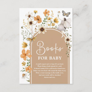 Fall Boho Fairy Wildblume Books for Baby Shooting Begleitkarte