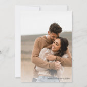 Fall Boho Floral Save the Date Foto-Karte (Rückseite)