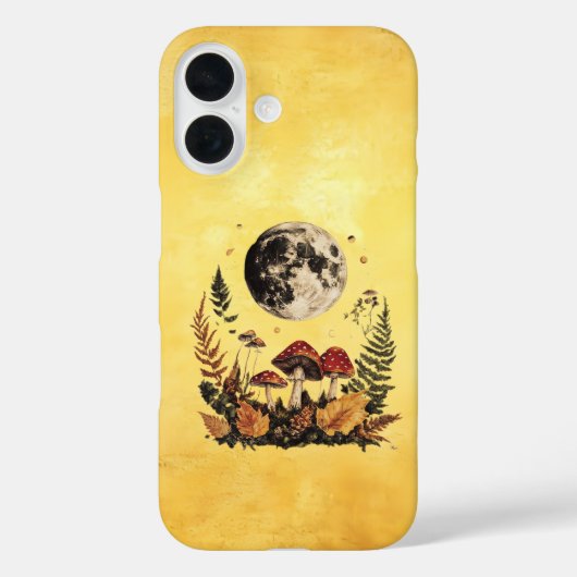 Fall Boho Moon und Mushrooms iPhone 16 Case-Mate iPhone Hülle (Rückseite)