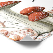 Fall Boho Mushroom Blumengestühl Schnuller Paradie Poster (Ecke)