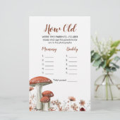 Fall Boho Mushroom Floral Wie alt waren die Eltern (Stehend Vorderseite)