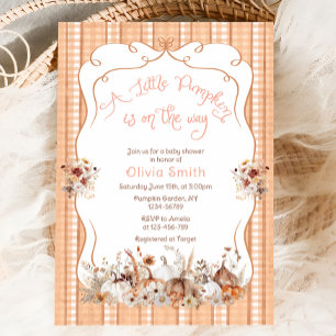 Fall Boho Pumpkin Baby Dusche Einladung