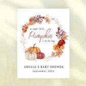 Fall Boho Pumpkin Baby Dusche Poster