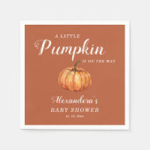 Fall Boho Pumpkin Baby Dusche Serviette (Vorderseite)