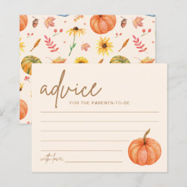Fall Boho Pumpkin Baby Showcard