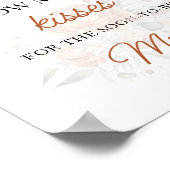 Fall Boho rät, wie viele Kisses Brautparty Game Poster (Ecke)