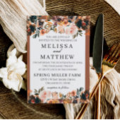 Fall Boho Terracotta Hochzeit Einladung