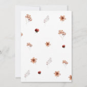 Fall Boho unser kleiner Wilder macht einen Invit Einladung (Rückseite)