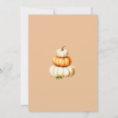 Fall boho Watercolor Bear Baby Dusche Danke (Rückseite)