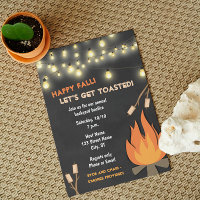 Fall-Bonfire-Party Einladung