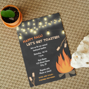 Fall-Bonfire-Party Einladung