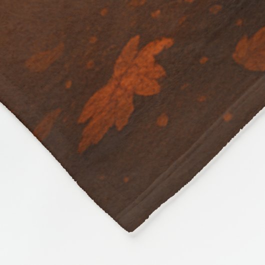 Fall Bonsai Tree Blanket - Rustikale Saisondekorat Fleecedecke (Ecke)