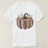Fall Book Pumpkin, Cozy Autumn Reading T-Shirt (Design vorne)