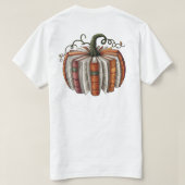 Fall Book Pumpkin, Cozy Autumn Reading T-Shirt (Design Rückseite)