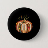Fall Book Pumpkin Fall Librarians Bookworm Teacher Button (Vorderseite)