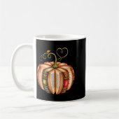 Fall Book Pumpkin Fall Librarians Bookworm Teacher Kaffeetasse (Links)