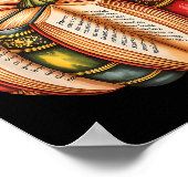 Fall Book Pumpkin Fall Librarians Bookworm Teacher Poster (Ecke)