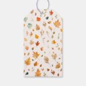 Fall Book Themed | Baby Dusche Vielen Dank für Ihr Geschenkanhänger (Rückseite)