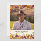 Fall Borders Foto Einladung (Vorderseite)