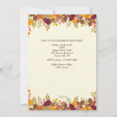 Fall Borders Foto Einladung (Rückseite)