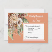 Fall Botanicals (Rust) Wedding RSVP Card (Vorderseite)