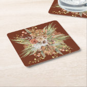 Fall Botanicals Wedding Paper Untersetzer (Rust) (angewinkelt)