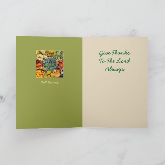 FALL BOUNTY - GREETING CARD KARTE (Innenseite)