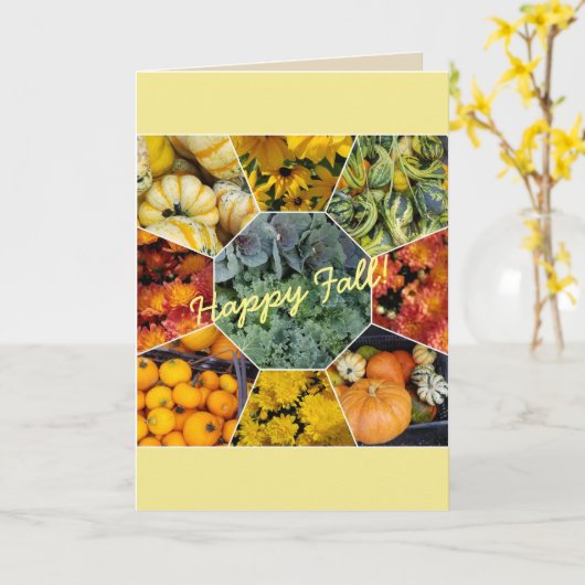 FALL BOUNTY - GREETING CARD KARTE (Gelbe Blume)