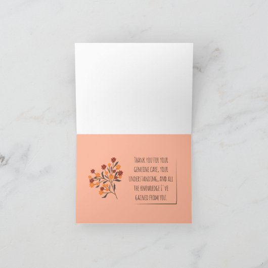 Fall Bouquet Dankeschön Karte (Innenseite)