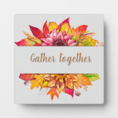 Fall Bouquet Erntedank Custom Fotoplatte (Vorderseite)