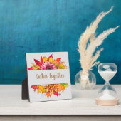 Fall Bouquet Erntedank Custom Fotoplatte (InSitu)