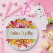 Fall Bouquet Erntedank Custom Pappteller (Party)