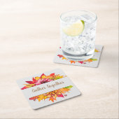 Fall Bouquet Erntedank Custom Rechteckiger Pappuntersetzer (Vor Ort)