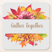 Fall Bouquet Erntedank Custom Rechteckiger Pappuntersetzer (Vorderseite)